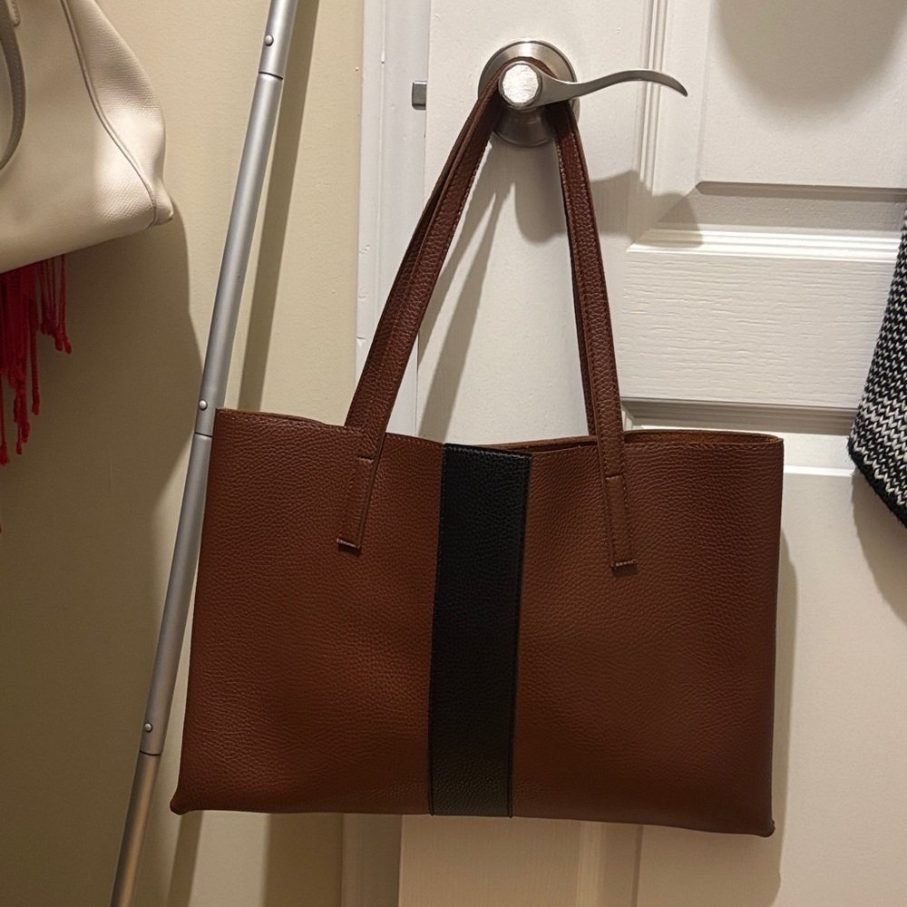 Vince Camuto Brown and Black Tote